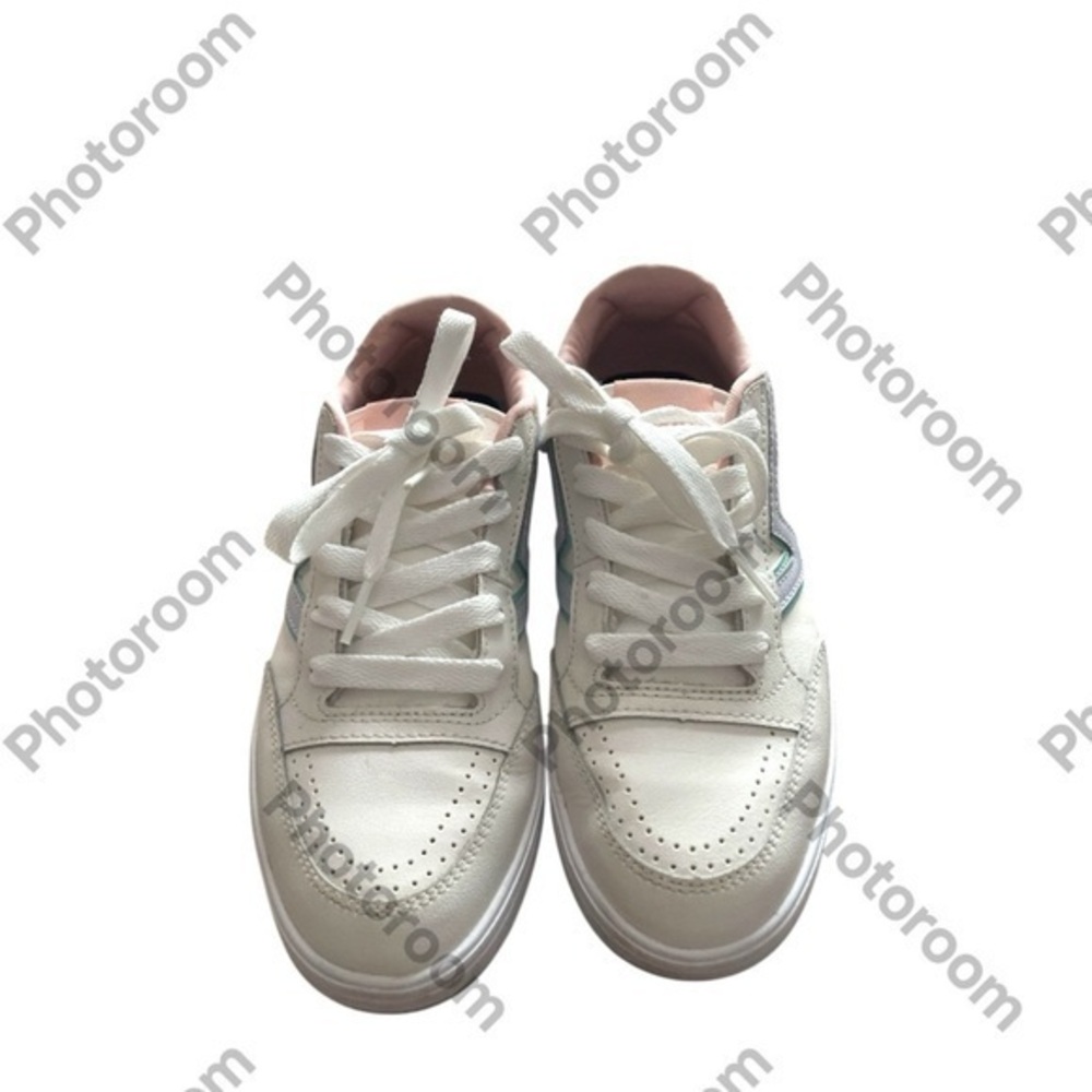 Vans Women's White and Pink Sneakers